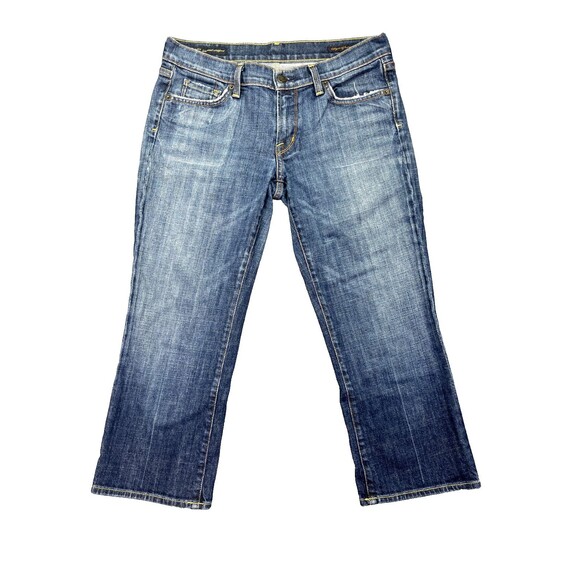 Citizens of Humanity Jeans Kelly #063 Low Waist Cropped Stretch Sz‎ 30 Blue USA - Picture 1 of 15